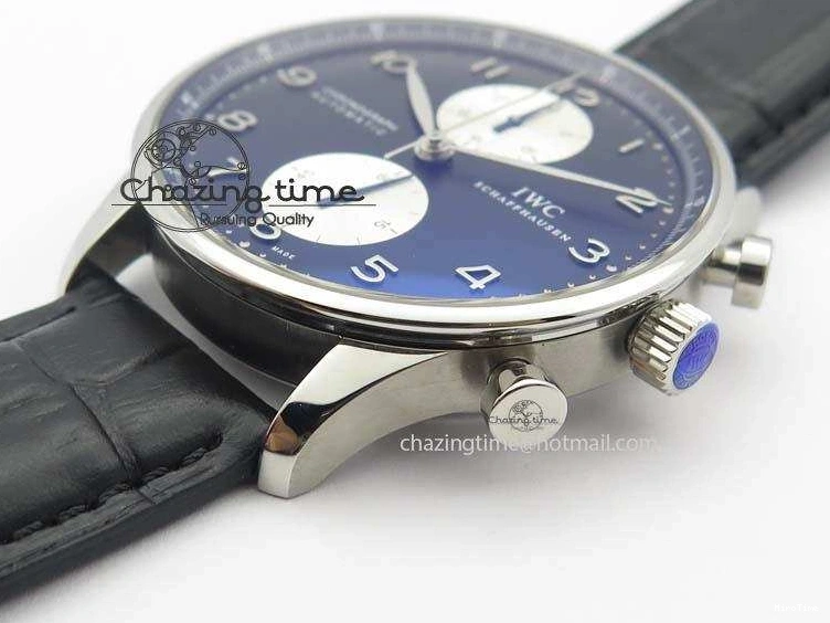 MIROTIME 0217 Modern Portuguese IW371404 ZF V3 1:1 Best Edition SS Black Dial On Black Leather Strap A 7267